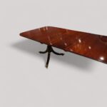 George V mahogany pedestal dining table - Image 9