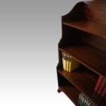 George V mahogany waterfall bookcase - Image 2