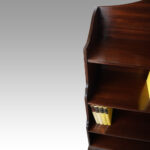George V mahogany waterfall bookcase - Image 5