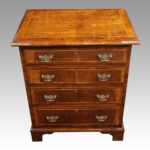 George V walnut bedside chest