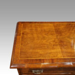 George V walnut bedside chest - Image 3