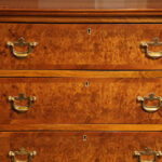 George V walnut chest of drawers - Image 2