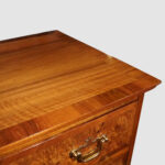 George V walnut chest of drawers - Image 7