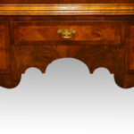 George V walnut double dome bookcase - Image 4