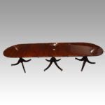 George V triple pillar dining table