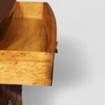 George VI mahogany bow front chest - Image 4