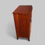 George VI mahogany bow front chest - Image 3
