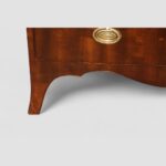 George VI mahogany bow front chest - Image 2