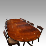George VI mahogany dining table 4m long - Image 4
