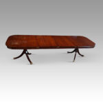 George V mahogany extending dining table