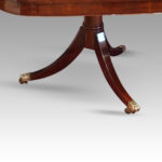 George V mahogany extending dining table - Image 4