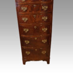 George VI mahogany tall chest - Image 5