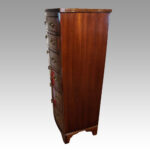 George VI mahogany tall chest - Image 3
