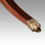 George VI mahogany twin pillar dining table - Image 9