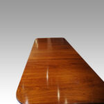 George VI mahogany twin pillar dining table - Image 5