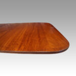 George VI mahogany twin pillar dining table - Image 3