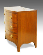 Georgian Mahogany Small Bow-Fronted Chest of Drawers - Image 6