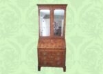 George I Walnut Bureau Bookcase - Image 13