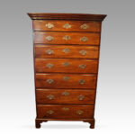 George III Irish mahogany tallboy