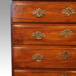 George III Irish mahogany tallboy - Image 4