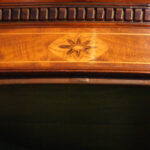 Georgian bow front mahogany hanging corner cabinet - Image 5