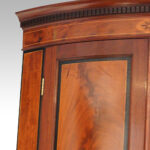 Georgian bow front mahogany hanging corner cabinet - Image 3
