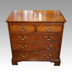 George III oak chest - Image 7