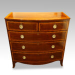 Georgian inlaid bow front chest
