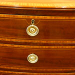 Georgian inlaid bow front chest - Image 8