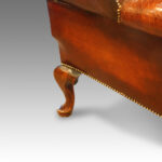 Georgian leather wing sofa Now Sold - Image 5