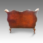 Georgian leather wing sofa Now Sold - Image 8