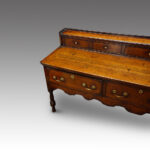 Georgian low oak dresser - Image 3