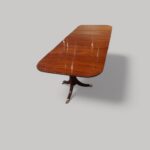 Georgian mahogany 3 pillar dining table - Image 6