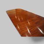 Georgian mahogany 3 pillar dining table - Image 4
