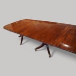 Georgian mahogany 3 pillar dining table - Image 3