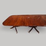 Georgian mahogany 3 pillar dining table - Image 2