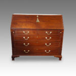 George III mahogany Lancashire bureau