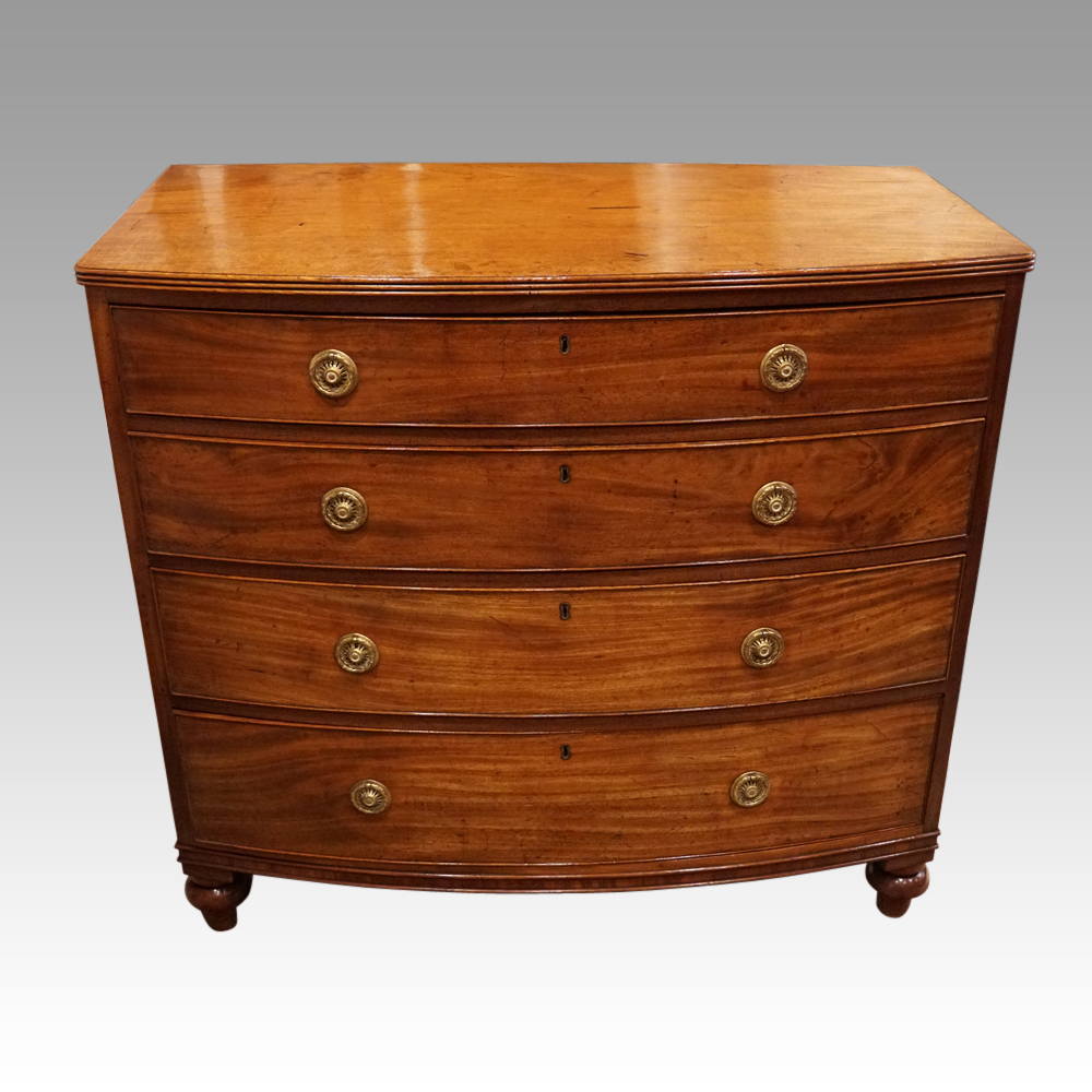 Georgian-mahogany-bow-chest-1.jpg Georgian mahogany bow fronted chest - Image 1
