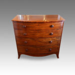 Georgian mahogany bow chest
