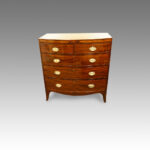 Georgian mahogany bow-front chest