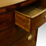 Georgian mahogany bow-front chest - Image 5