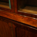 Georgian mahogany breakfront bookcase - Image 8
