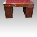 Georgian mahogany partners desk - Image 8
