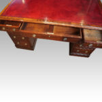 Georgian mahogany partners desk - Image 5