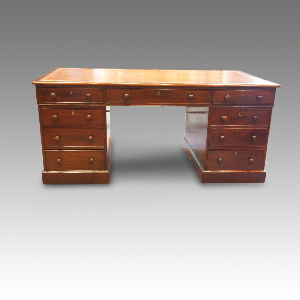 Georgian-mahogany-partners-desk.jpg Georgian mahogany partners desk Now Sold - Image 1