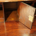 Georgian mahogany small bureau - Image 4