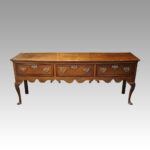 Georgian oak cabriole leg dresser base