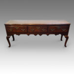 Georgian oak cabriole leg dresser base