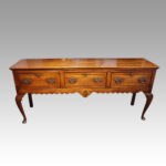 Georgian oak cabriole leg dresser base