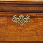 Georgian oak cabriole leg dresser base - Image 8
